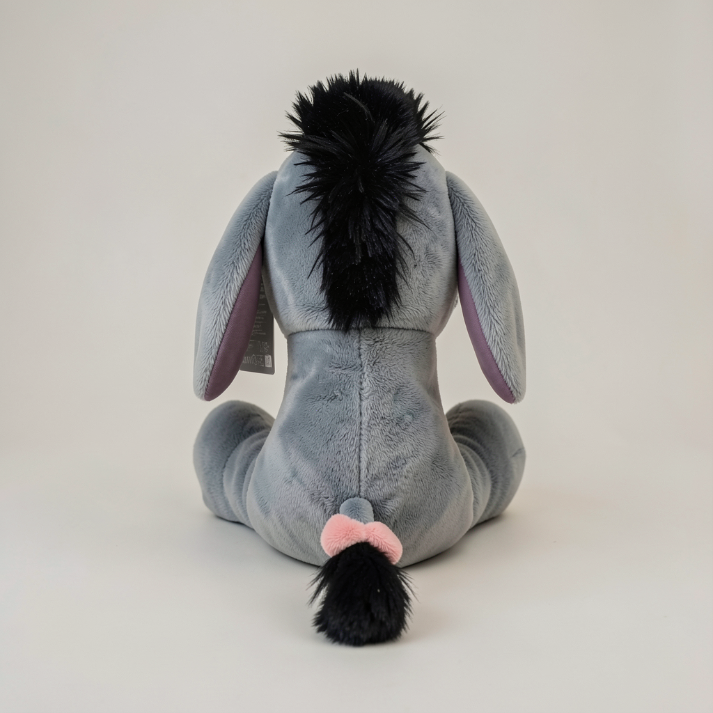 Peluche Bourriquet Big Feet vue arrière – photo studio
