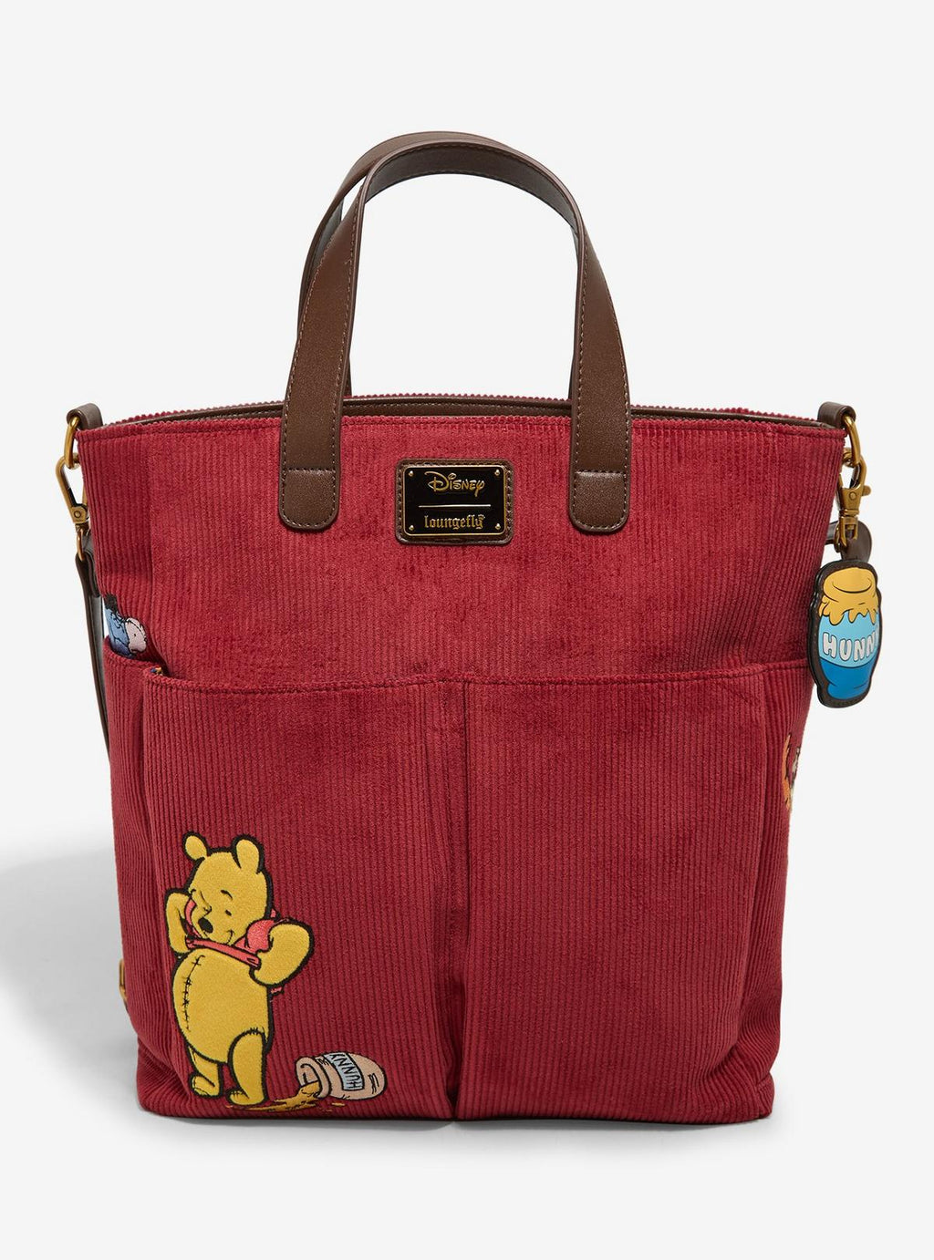 Sac cabas Loungefly Winnie l’Ourson en velours côtelé — vue complémentaire 2, BoxLunch 35826157