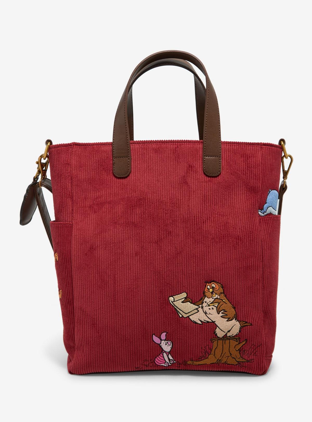 Sac cabas Loungefly Winnie l’Ourson en velours côtelé — vue complémentaire 4, BoxLunch 35826157