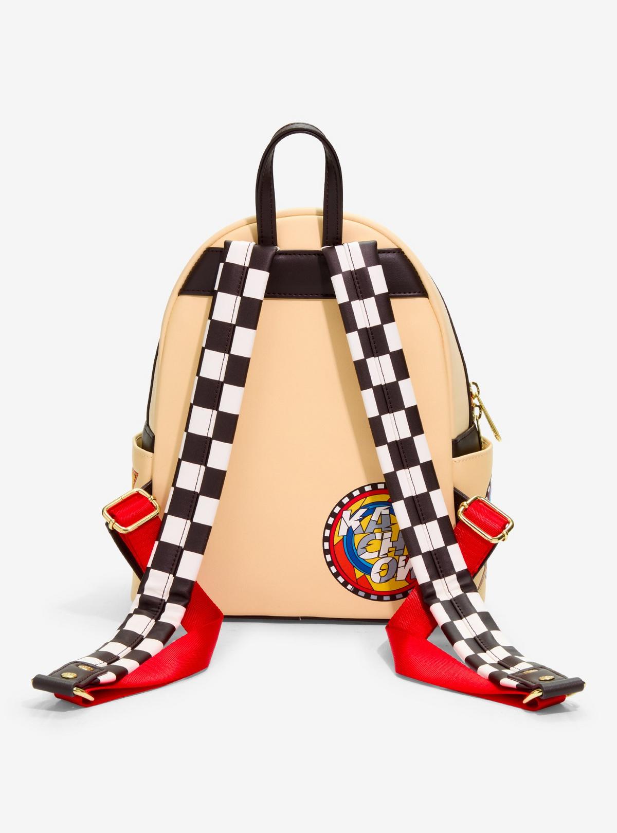 Mini sac à dos Loungefly Cars Flash McQueen Vitrail — vue complémentaire 3, BoxLunch 35968513