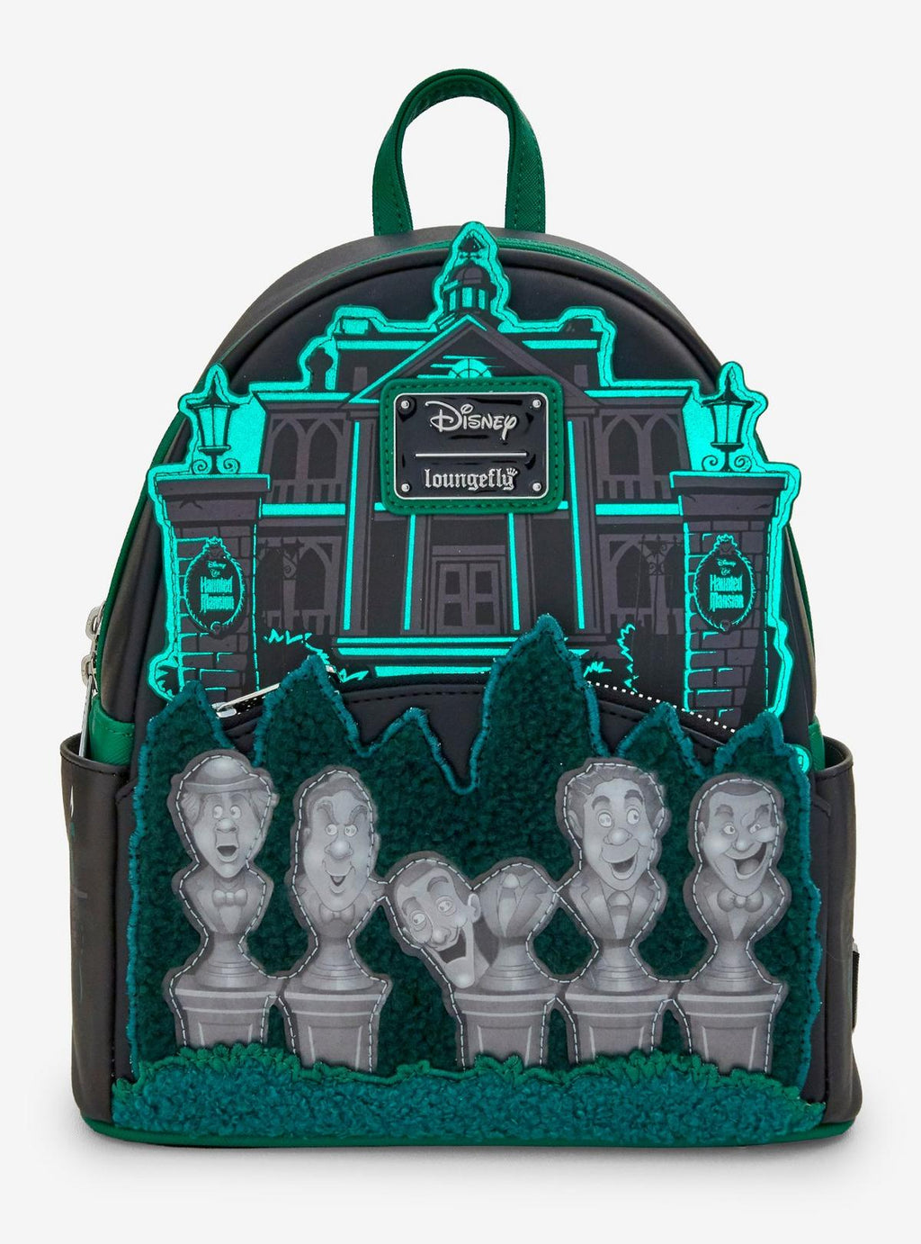 Mini sac à dos Loungefly Haunted Mansion Bustes chantants — vue complémentaire 2, BoxLunch 36123941