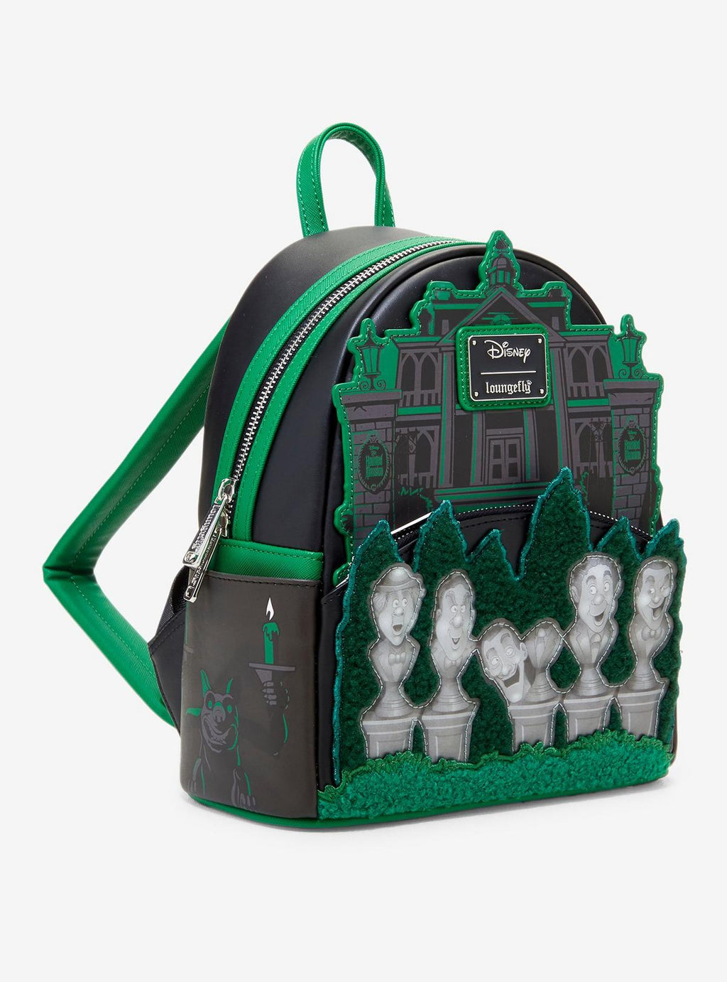 Mini sac à dos Loungefly Haunted Mansion Bustes chantants — vue complémentaire 3, BoxLunch 36123941