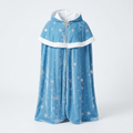 Cape Elsa enfant Frozen Disneyland Paris bleue à capuche avec motifs flocons
