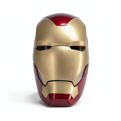 Iron Man-verzamelhelm – Disney Hotel New York – The Art of Marvel – vooraanzicht op witte achtergrond