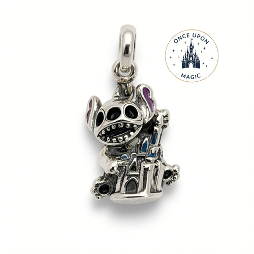Charm Pandora Disney Stitch et Château Fantasyland