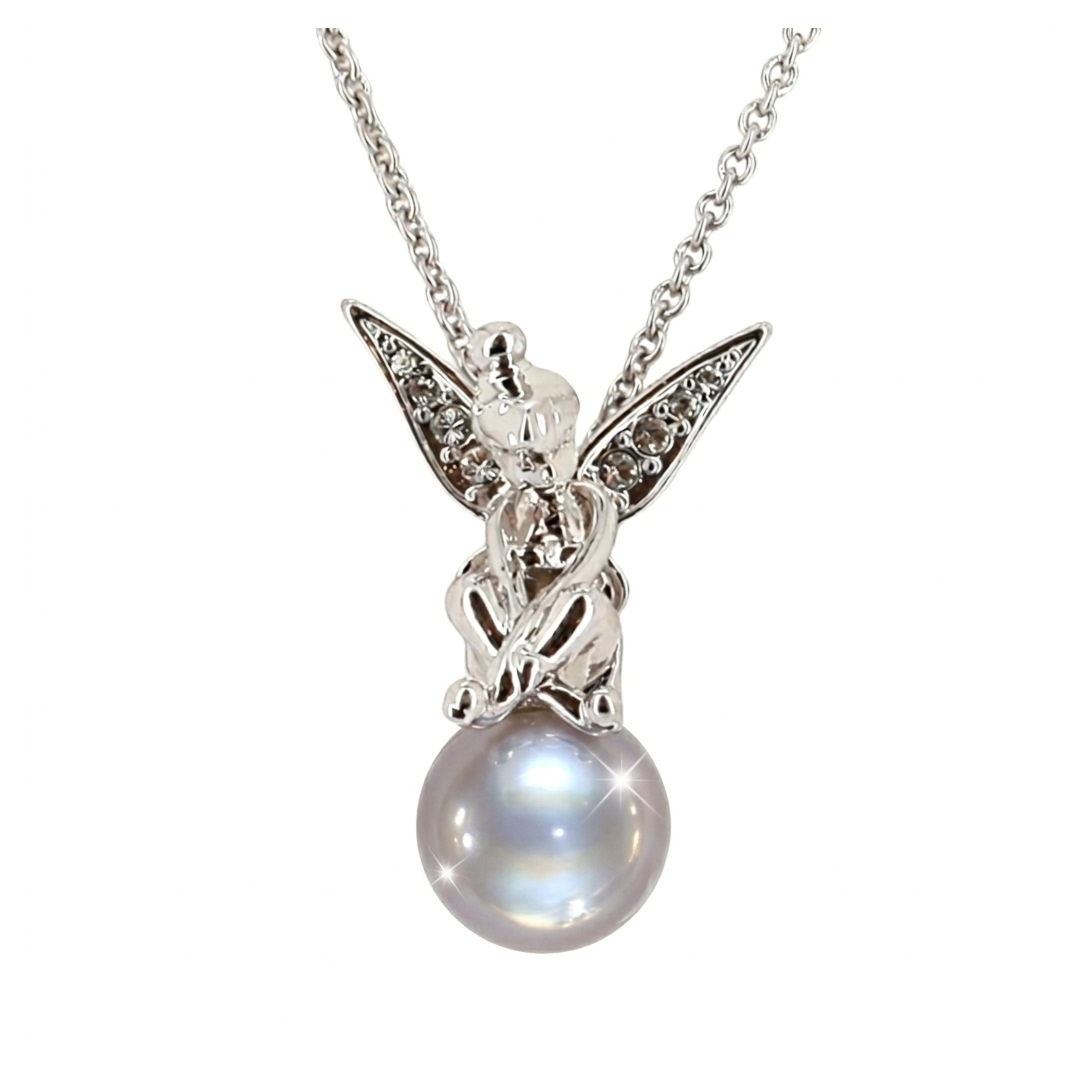 Collier Fée Perle – Clochette et Peter Pan