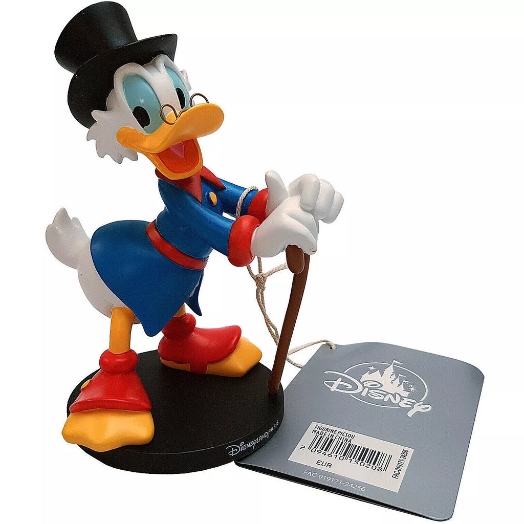 Figurine Picsou Disneyland Paris avec canne et haut-de-forme