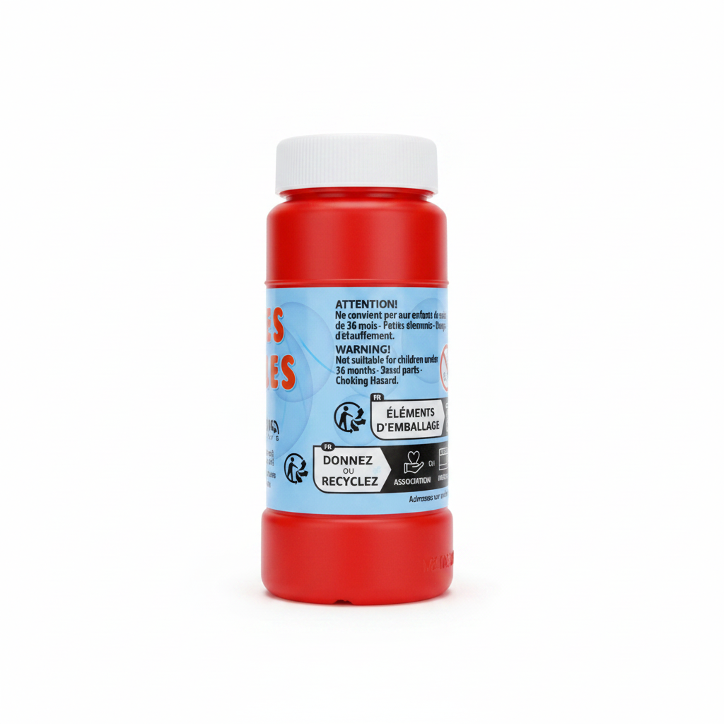 Flacon Bulles — Vue trois quarts