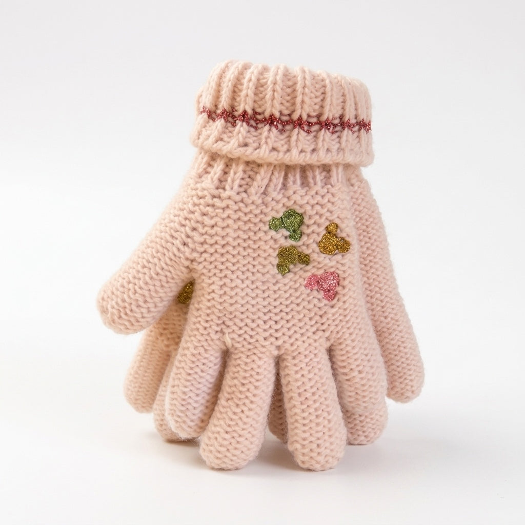 Gants enfant Mickey Mouse roses – Disneyland Paris, photo studio