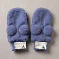 Gants sherpa bleu lavande avec pompons – Disneyland Paris – vue studio