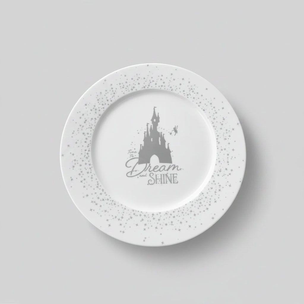 Grande assiette blanche Disney Dream & Shine – Disneyland Paris - vue 1