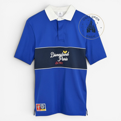 Blue Disneyland Paris Est. 1992 polo shirt with white collar