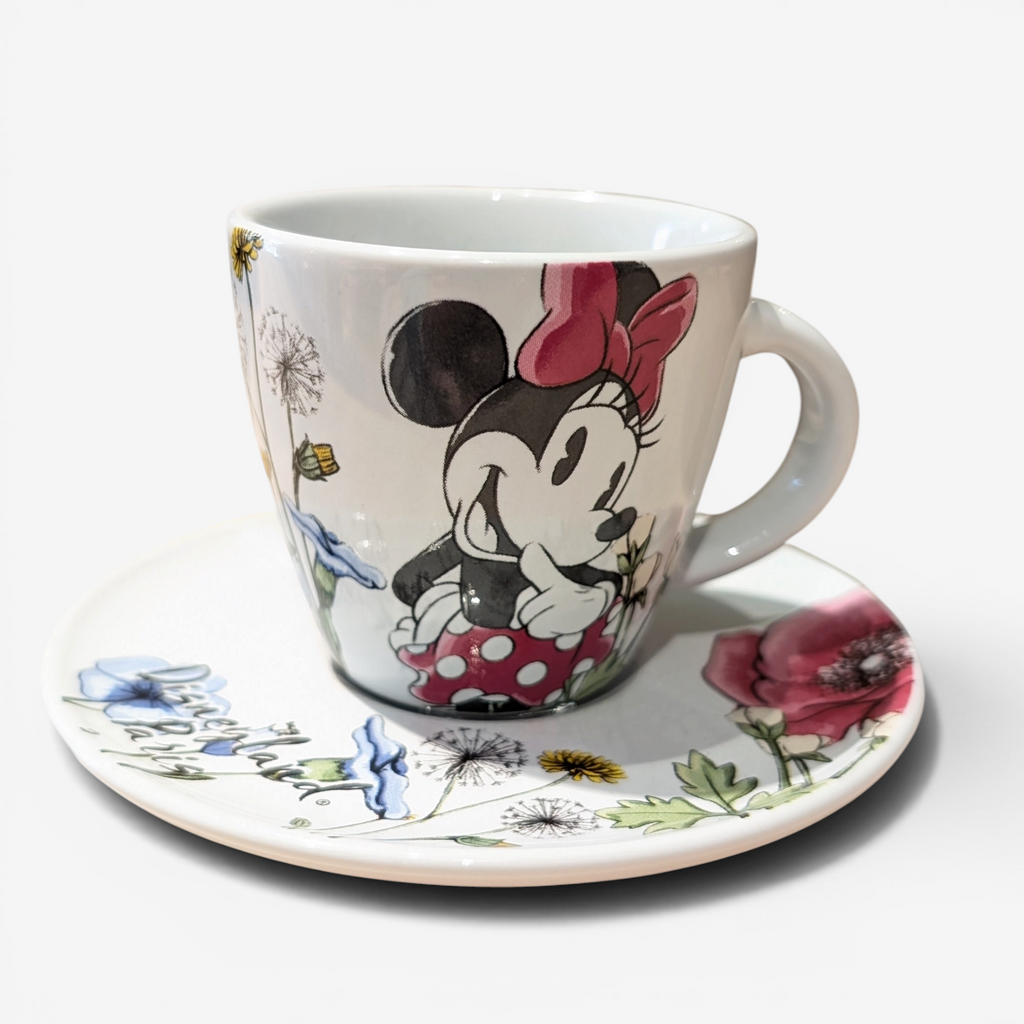 Tasse expresso et sous-tasse Minnie « Spring Flowers » – Disneyland Paris