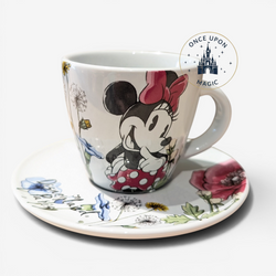 Tasse expresso Minnie Spring Flowers et sa sous-tasse assortie