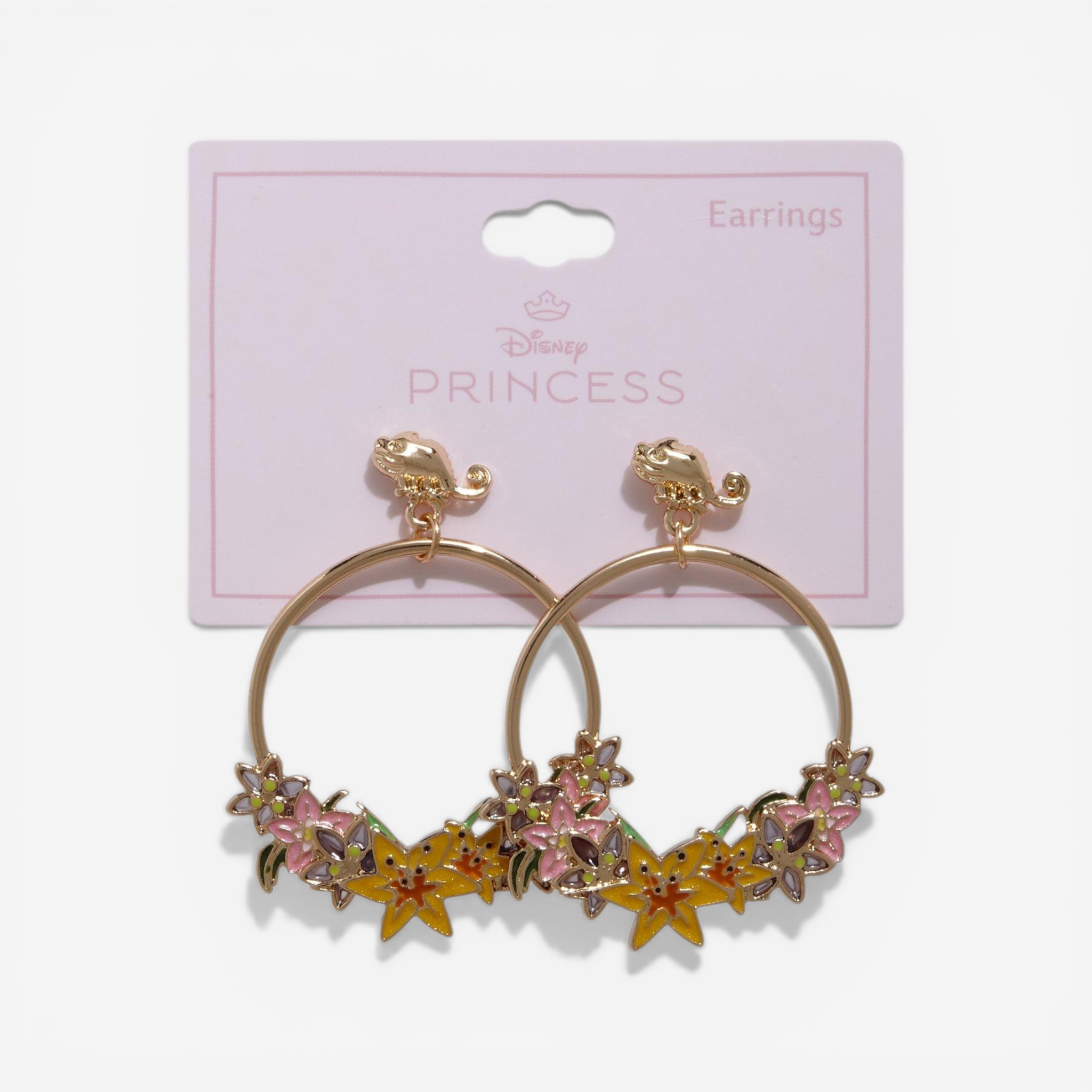 Boucles d'Oreilles Disney Raiponce Créoles Florales & Pascal – Import US