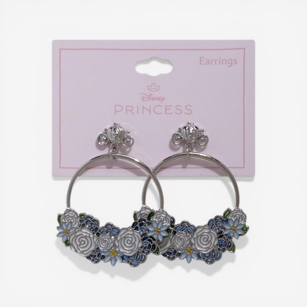 Disney Cinderella Floral Carriage Earrings - US Import