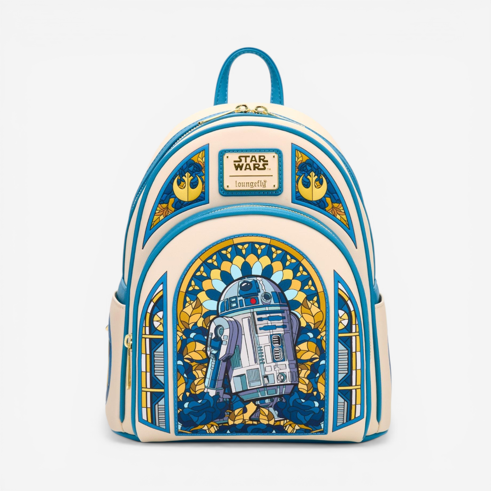 Loungefly Mini Sac à dos Star Wars R2-D2 Vitrail – Import US