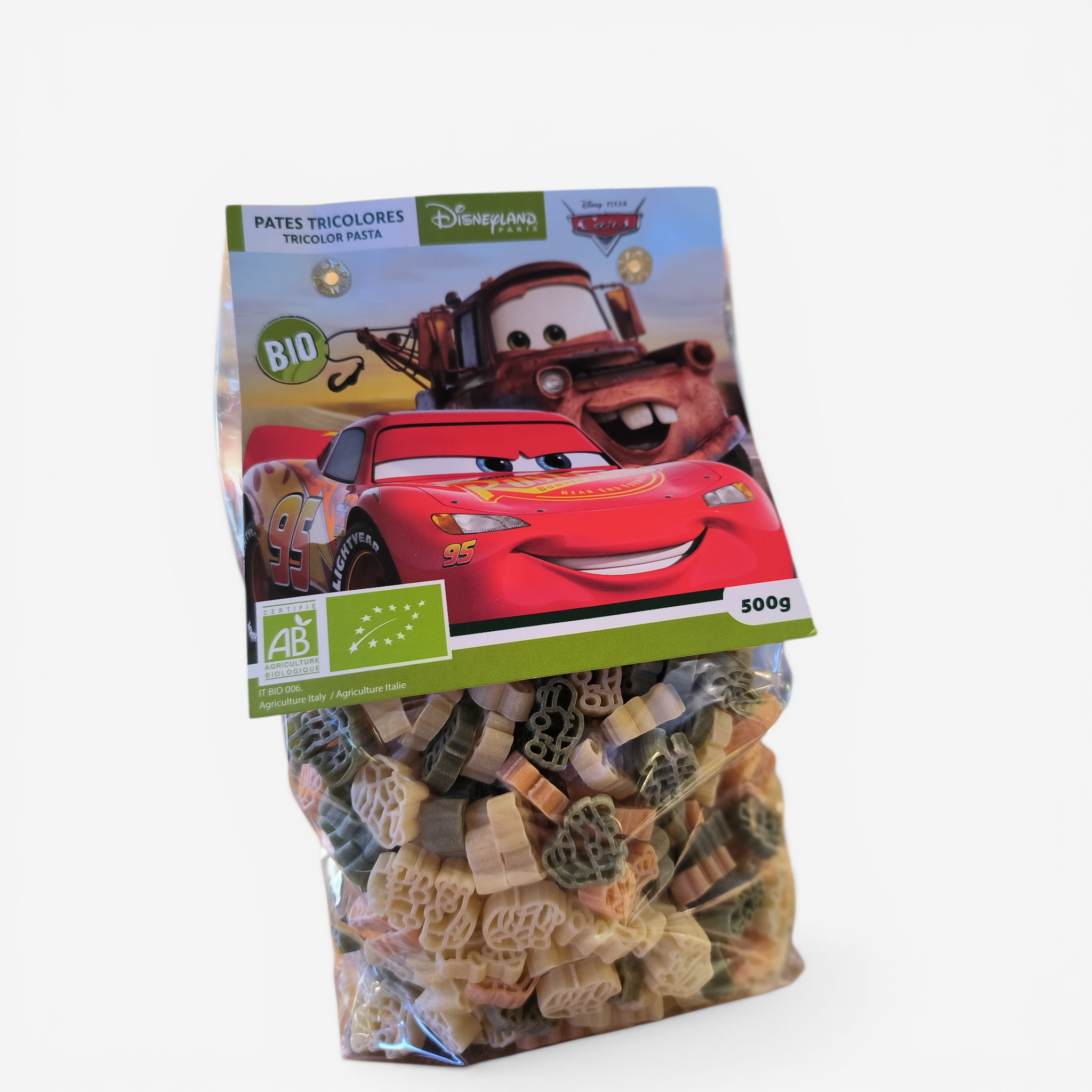 Bio-Dreifarben-Pasta Cars – 500g | Disneyland Paris
