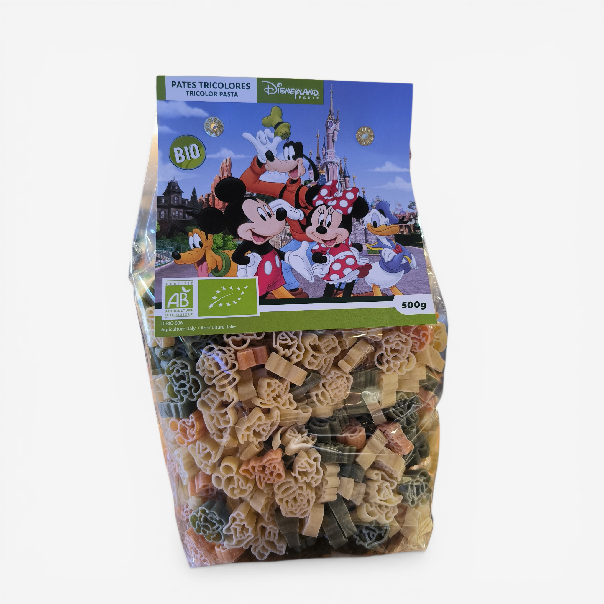 Bio-Tricolore-Nudeln Mickey and Friends – 500g | Disneyland Paris