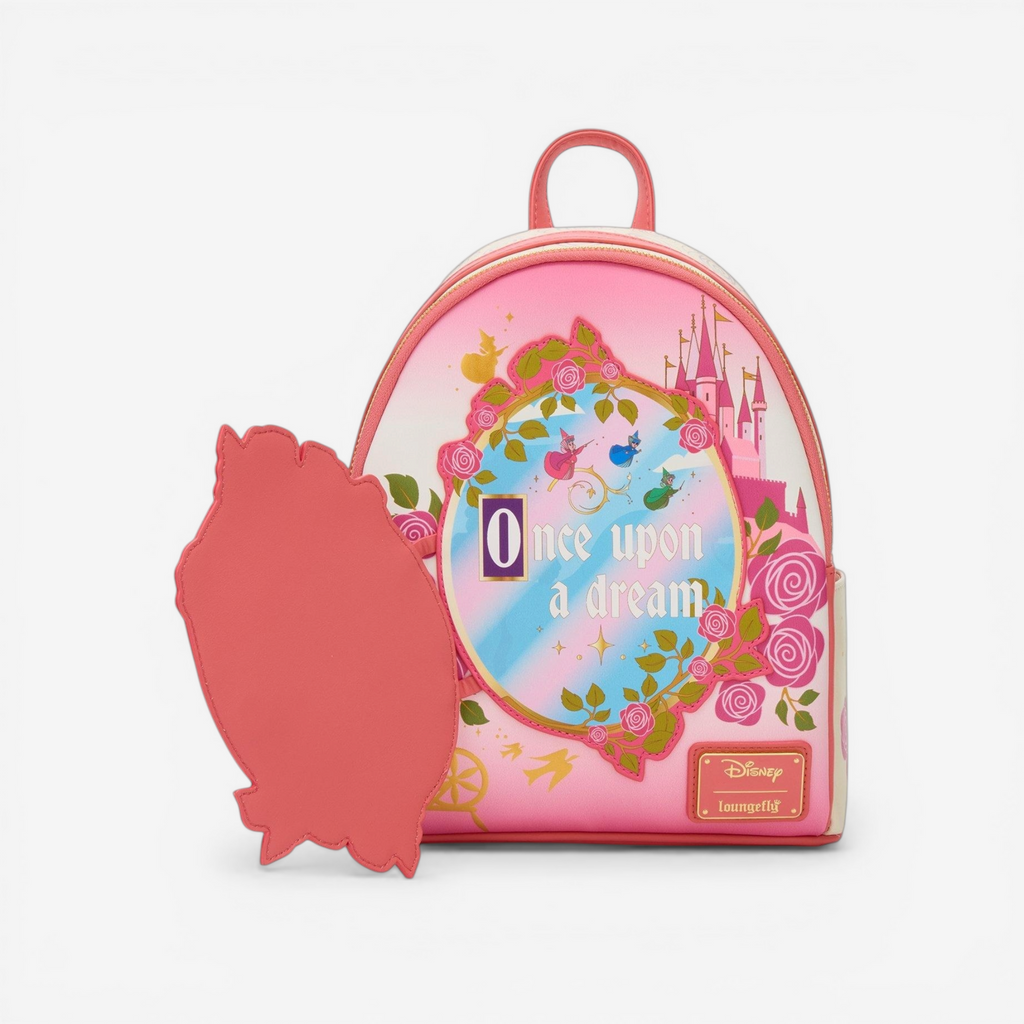 Loungefly Mini Backpack Disney La Belle au Bois Dormant Aurore Floral Porte Magnétique - Import US