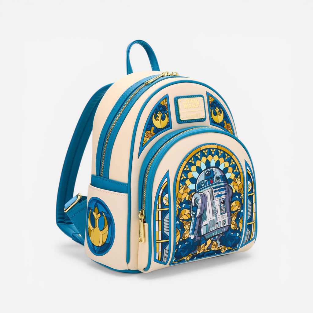 Loungefly Mini Sac à dos Star Wars R2-D2 Vitrail – Import US