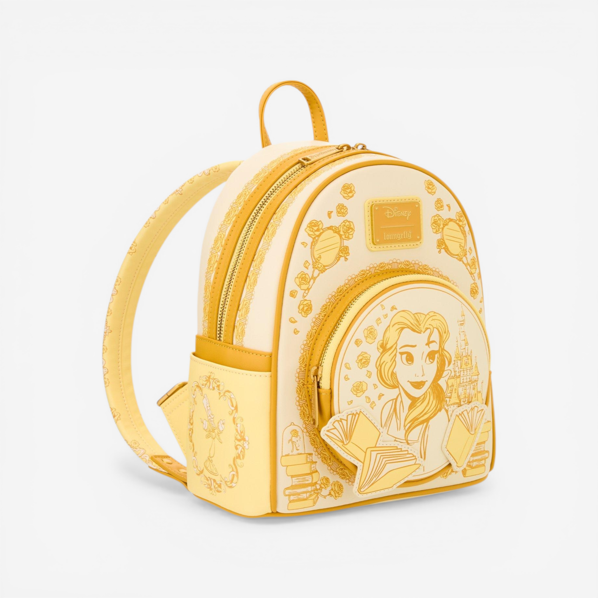 Loungefly Mini Sac à dos La Belle et la Bête Belle Tonal Sketch Portrait – Import US