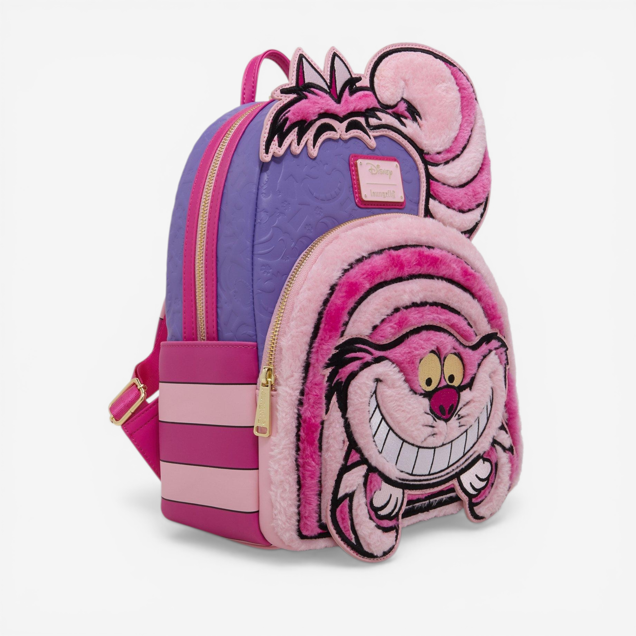 Loungefly Mini Sac à dos Alice au Pays des Merveilles Chat du Cheshire Fuzzy – Import US