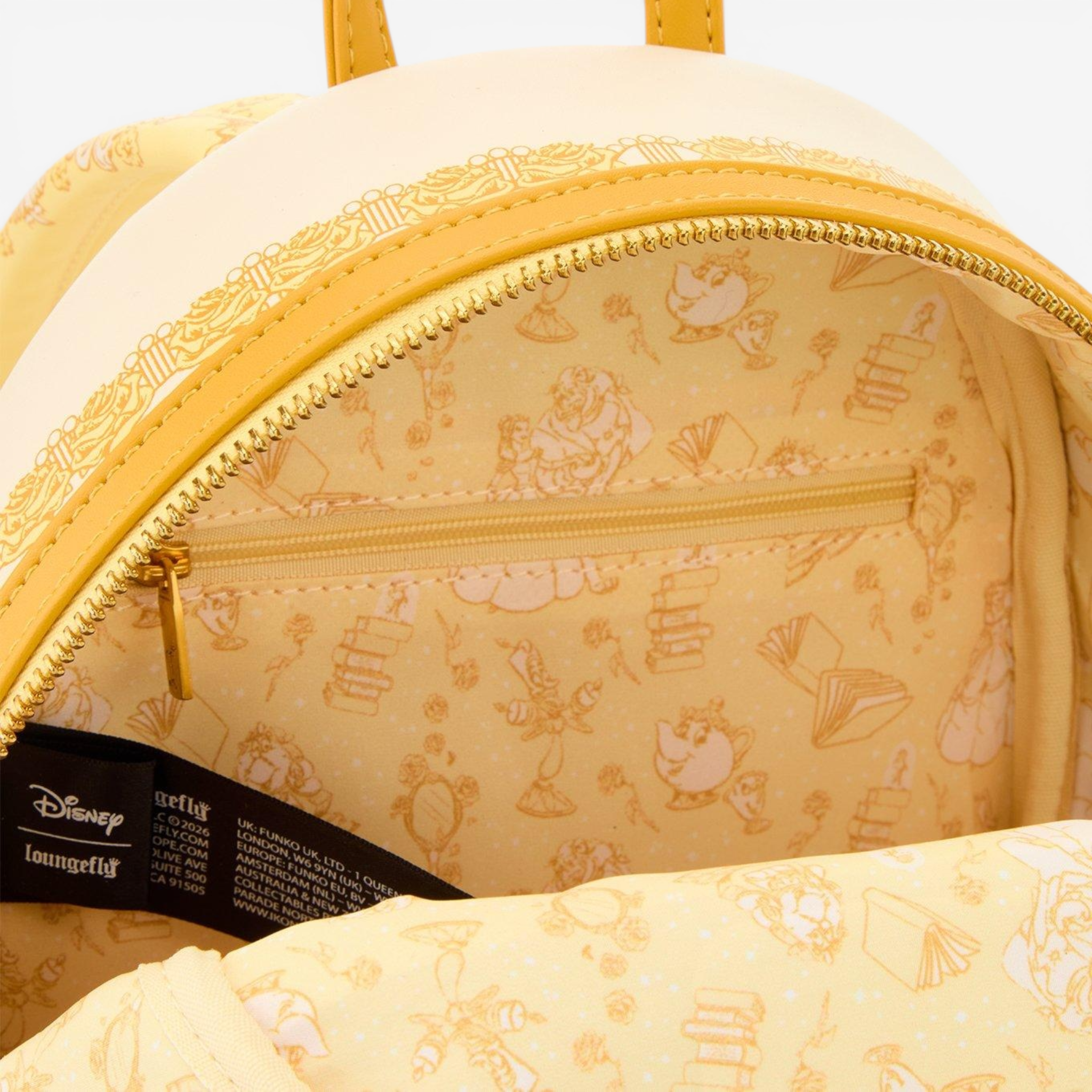 Loungefly Mini Sac à dos La Belle et la Bête Belle Tonal Sketch Portrait – Import US