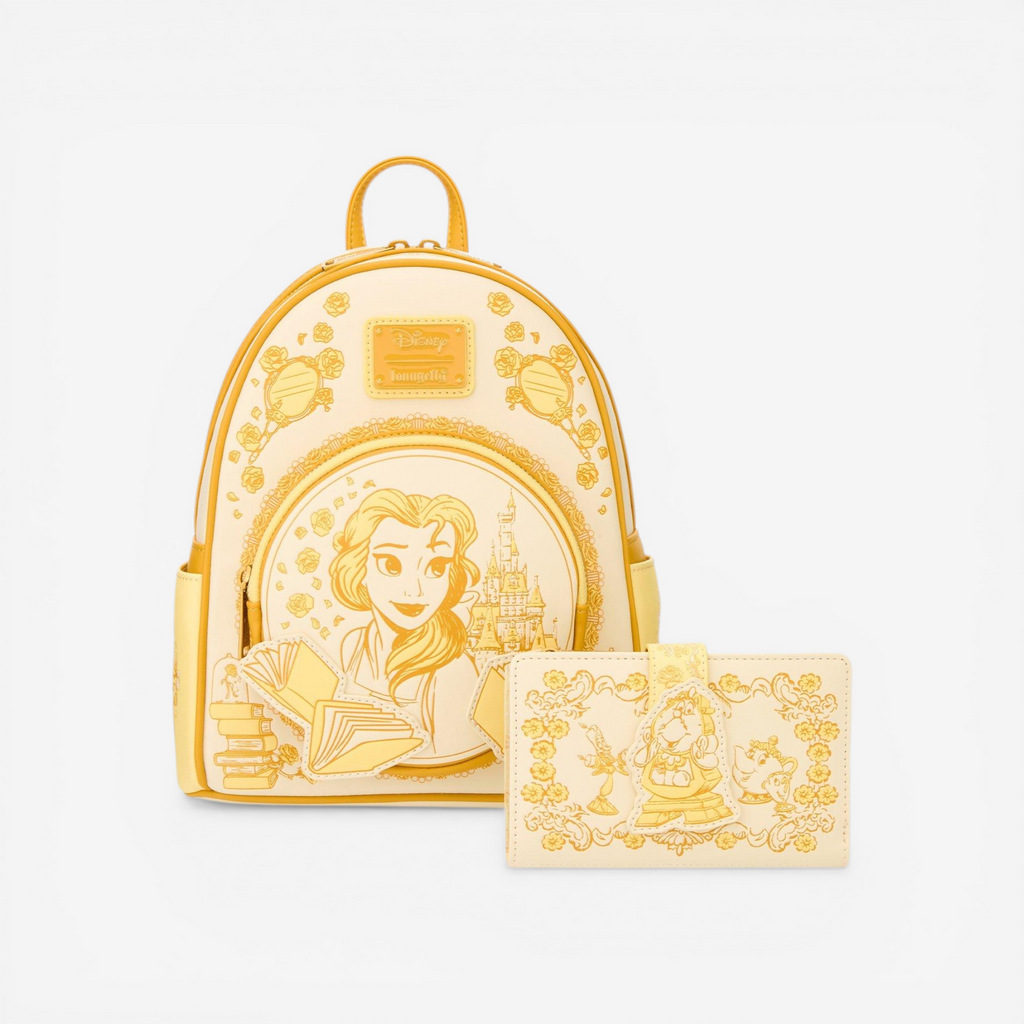 Loungefly Mini Sac à dos La Belle et la Bête Belle Tonal Sketch Portrait – Import US