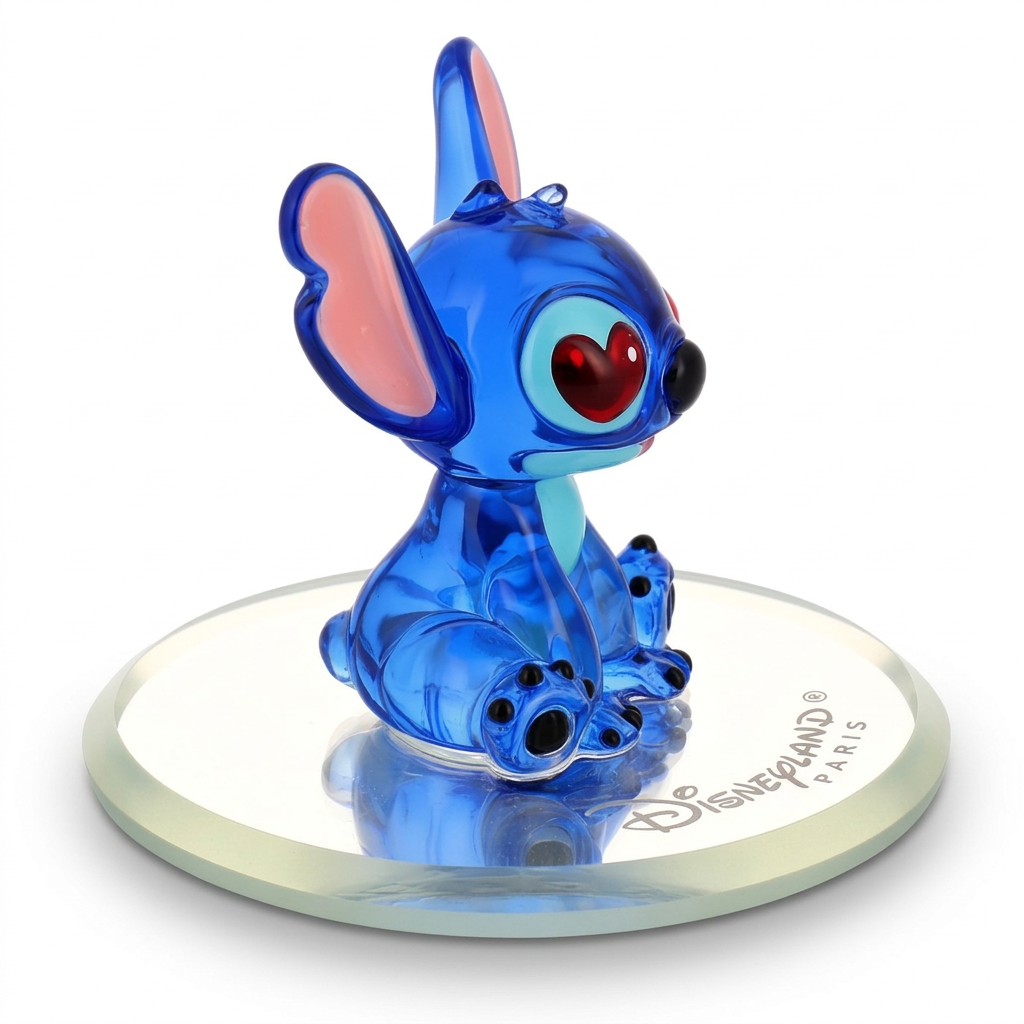 Figurine Stitch amoureux aux yeux cœurs Arribas – Disneyland Paris