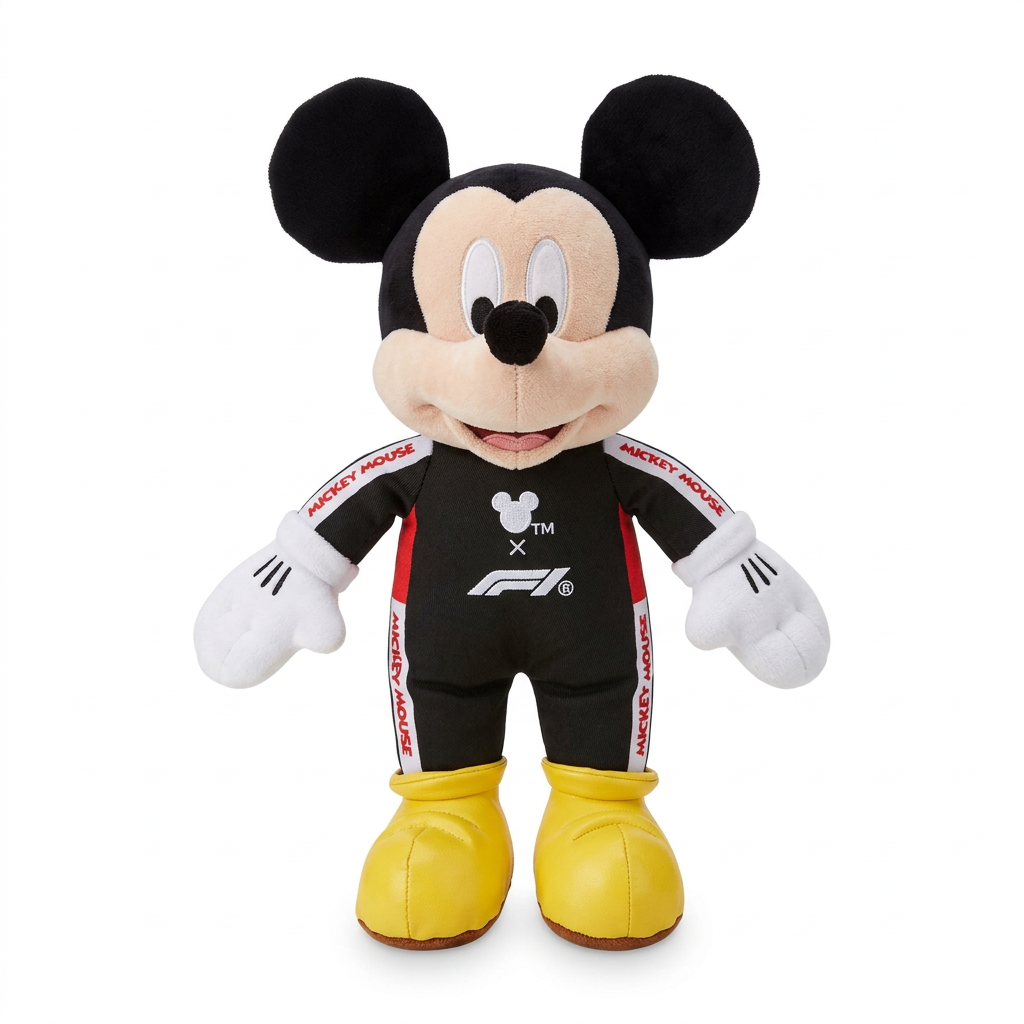 Peluche Mickey t-shirt noir Formula 1 – Disneyland Paris