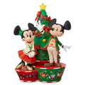 Figurine de Noël Mickey et Minnie autour du sapin – Disneyland Paris