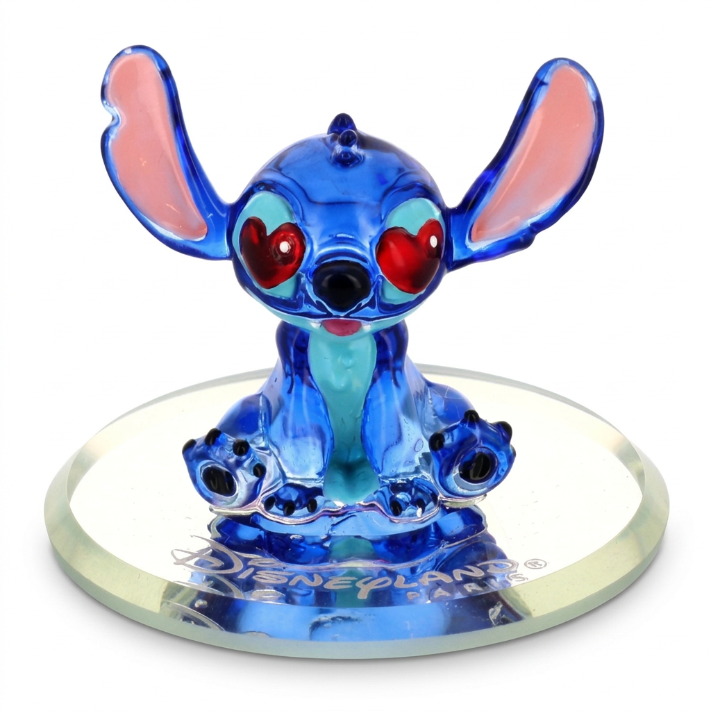 Figurine Stitch amoureux aux yeux cœurs Arribas – Disneyland Paris