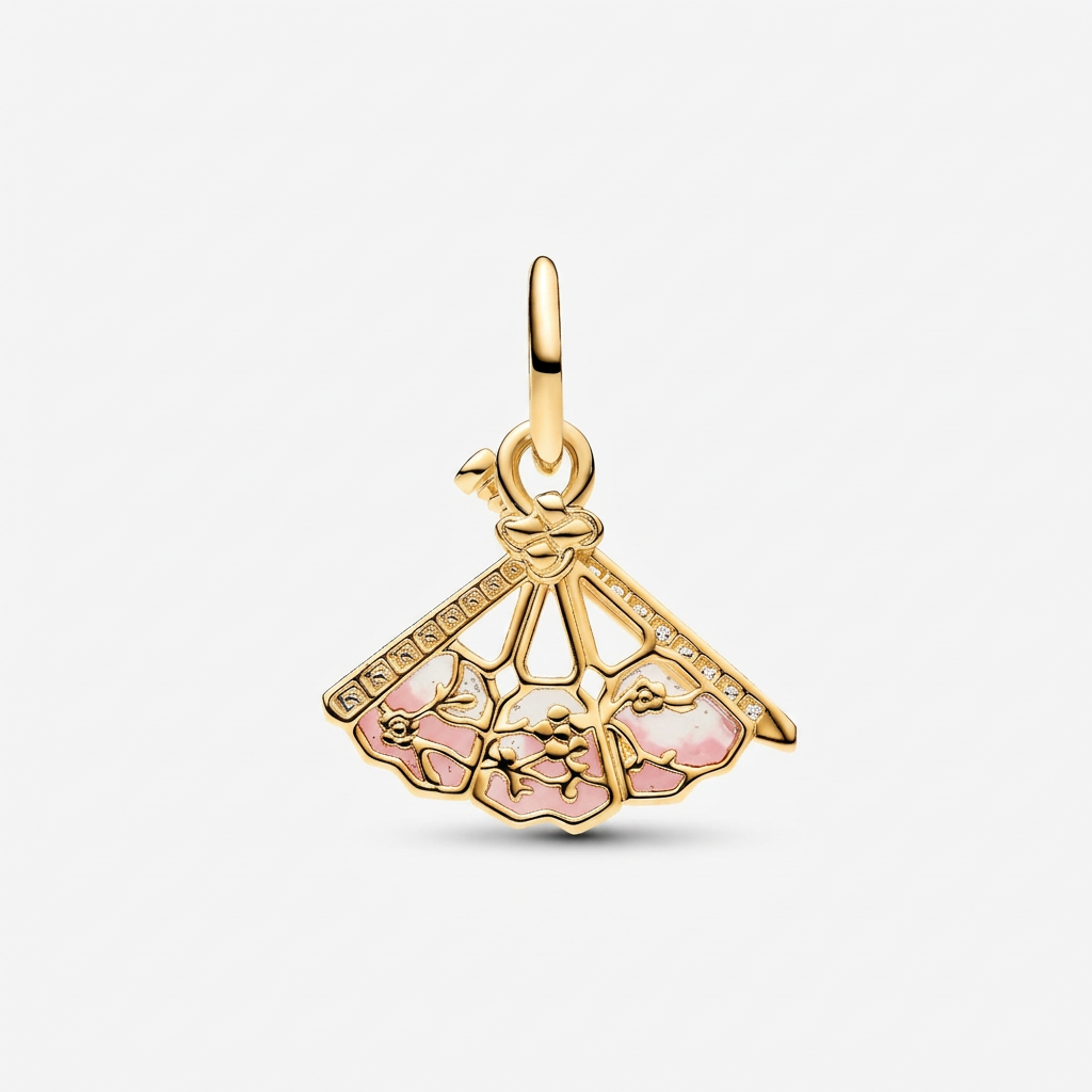 Charm pendant Pandora Éventail de Mulan – Disneyland Paris
