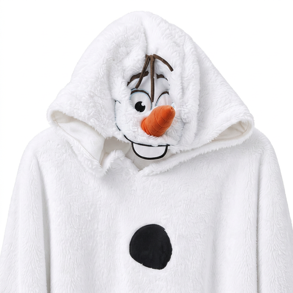 Plaid à capuche Olaf – Disneyland Paris