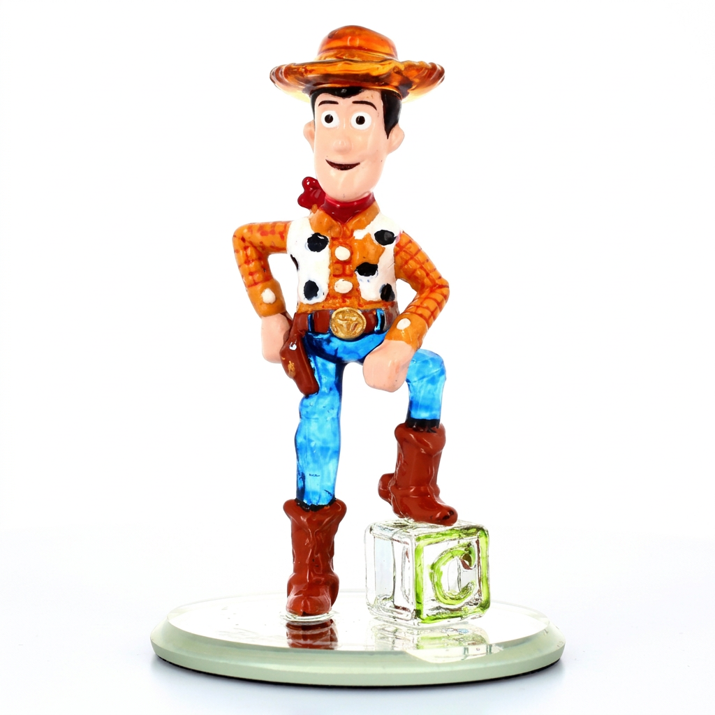 Figurine Woody sur cube « C » Arribas – Disneyland Paris
