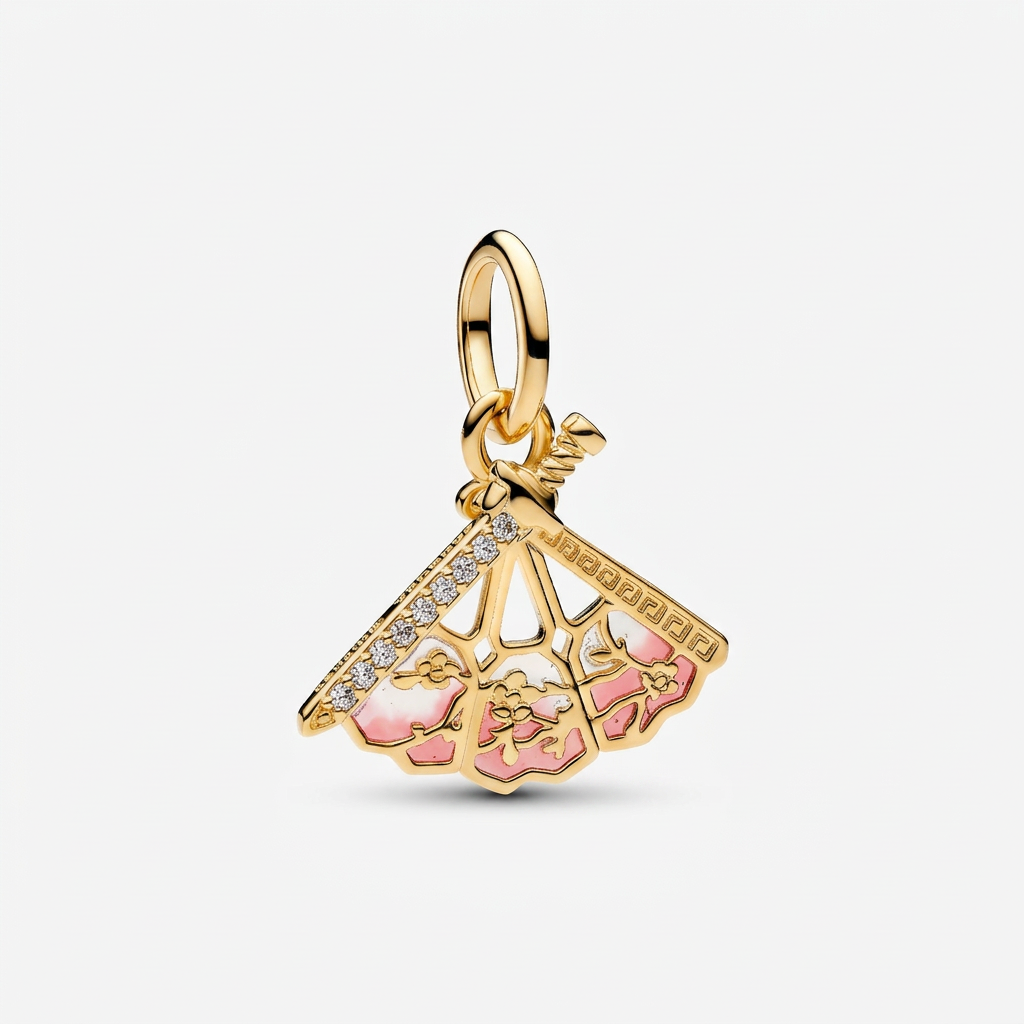 Charm pendant Pandora Éventail de Mulan – Disneyland Paris