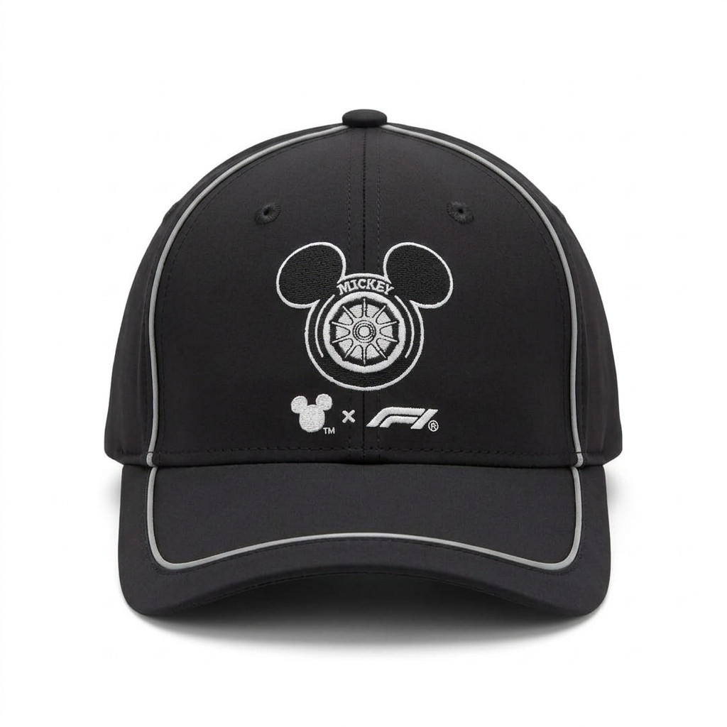Casquette noire Mickey Formula 1 motif technique – Disneyland Paris