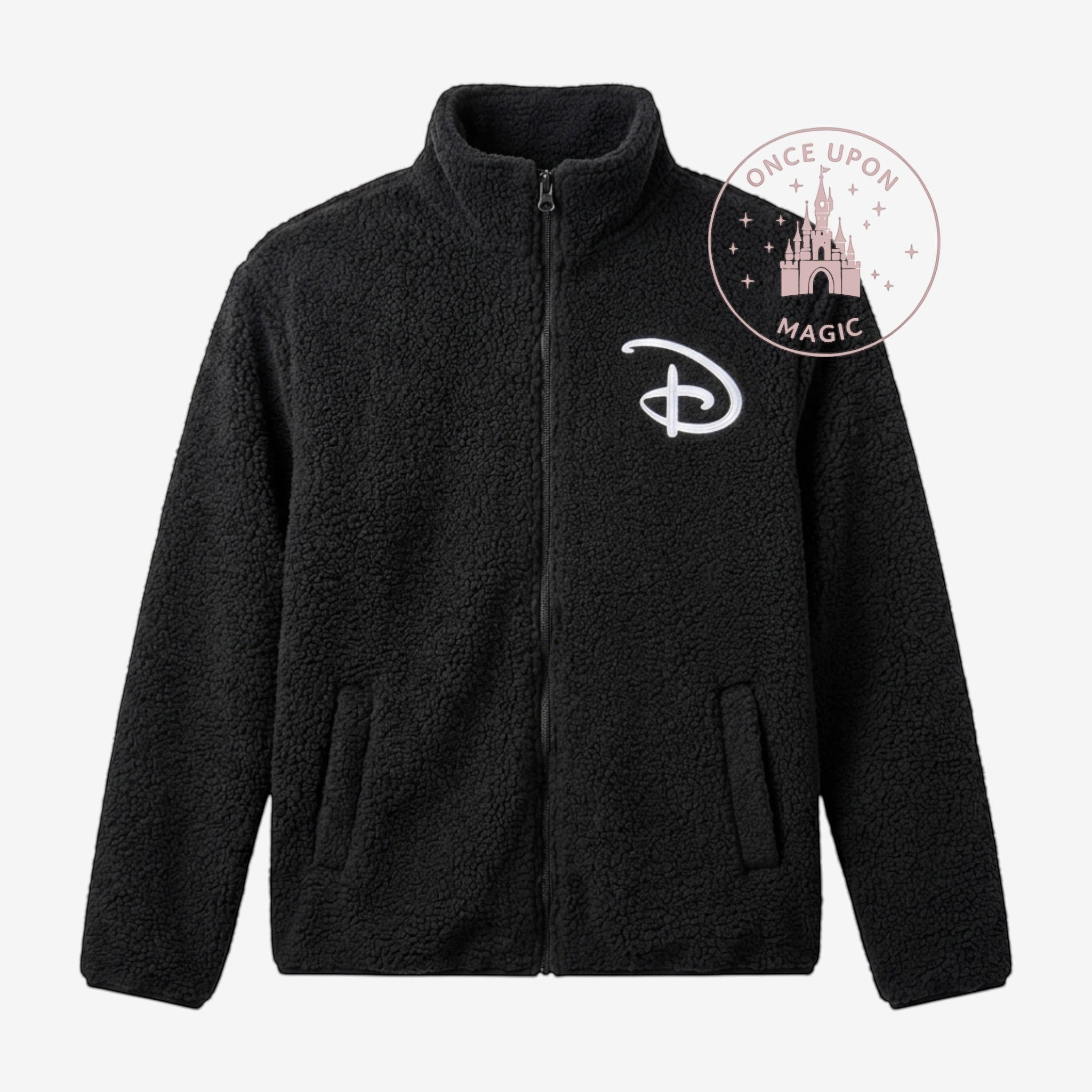 Disneyland Paris Fleece Jacket with Embroidered Logo – Once Upon Magic