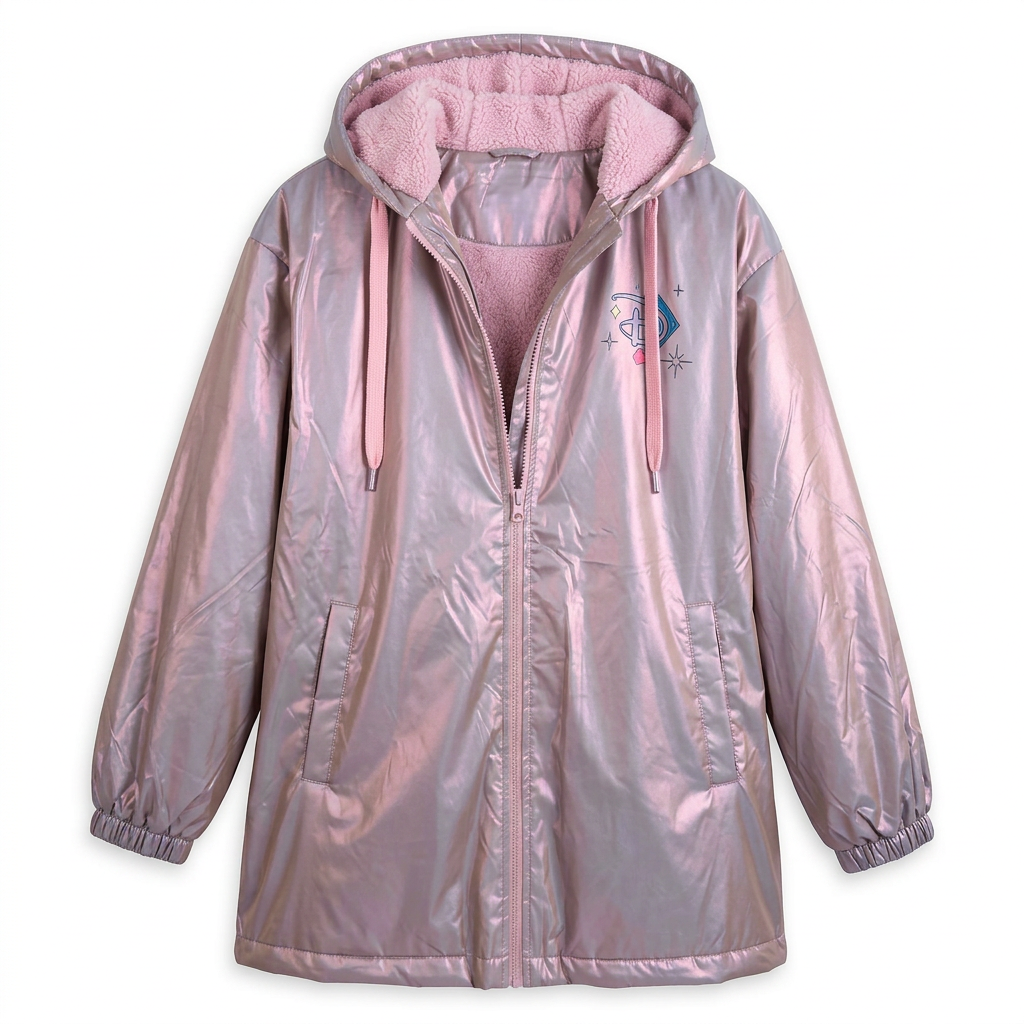 Parka irisée rose lilas à doublure sherpa – Disneyland Paris