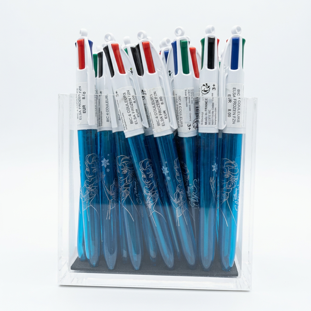 Stylo BIC 4 Couleurs Elsa – La Reine des Neiges – Disneyland Paris