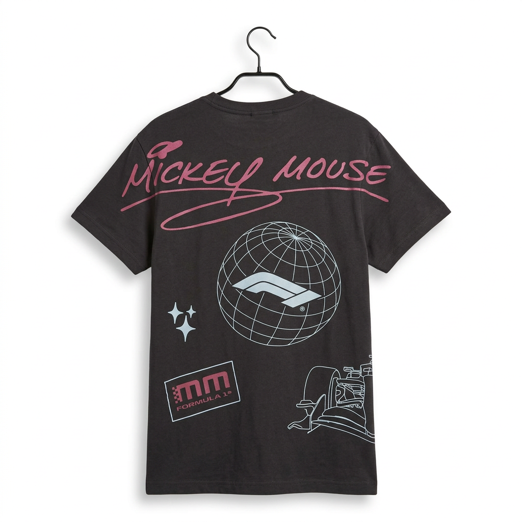 T-shirt noir Mickey Formula 1 – Disney Wonders – Disneyland Paris