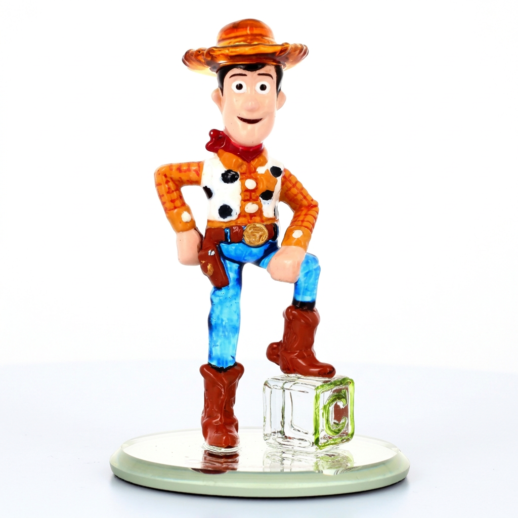 Figurine Woody sur cube « C » Arribas – Disneyland Paris