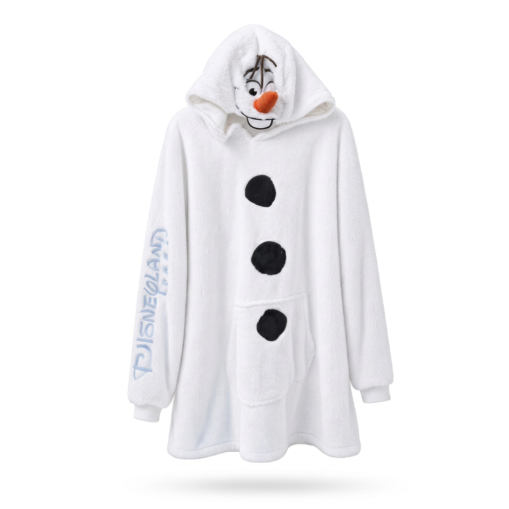 Plaid à capuche Olaf – Disneyland Paris