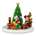 Figurine de Noël Mickey, Minnie et Pluto – Train autour du sapin – Disneyland Paris
