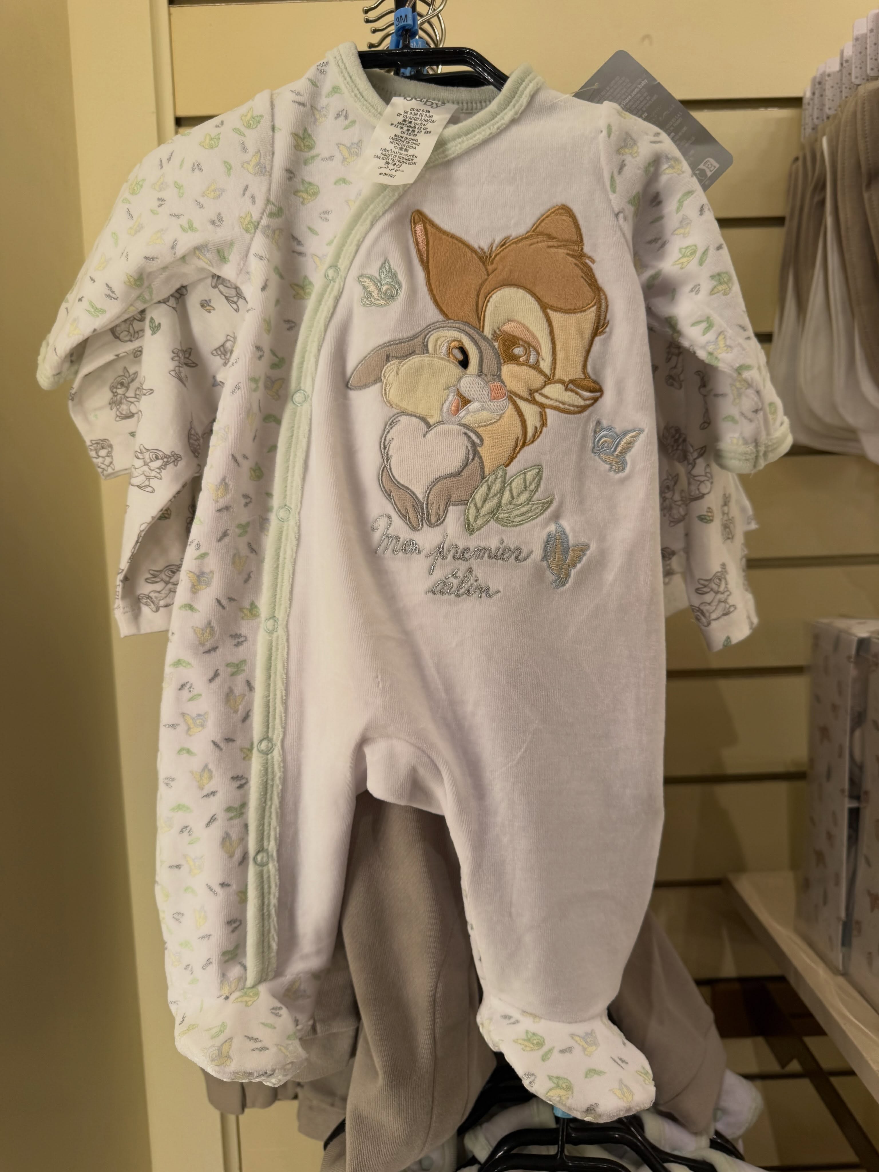 Dors-bien Panpan et Bambi Disney Baby – Disneyland Paris