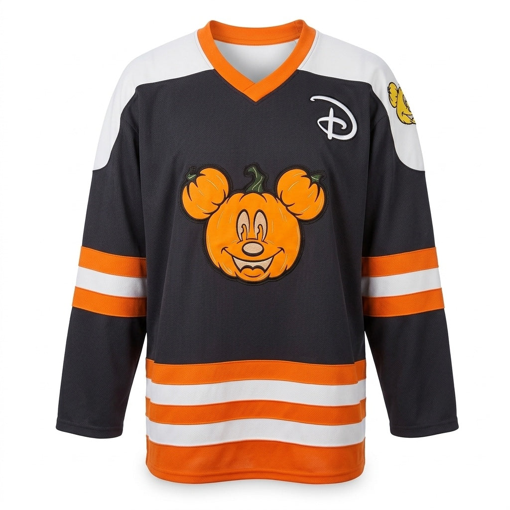 Jersey Halloween Mickey citrouille 92 Disneyland Paris - vue avant