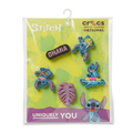 Fünferpack Crocs Jibbitz Stitch Tropical in der Verpackung