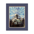 Lithographie Star Wars Mandalorian – Disneyland Paris — vue studio sur fond blanc
