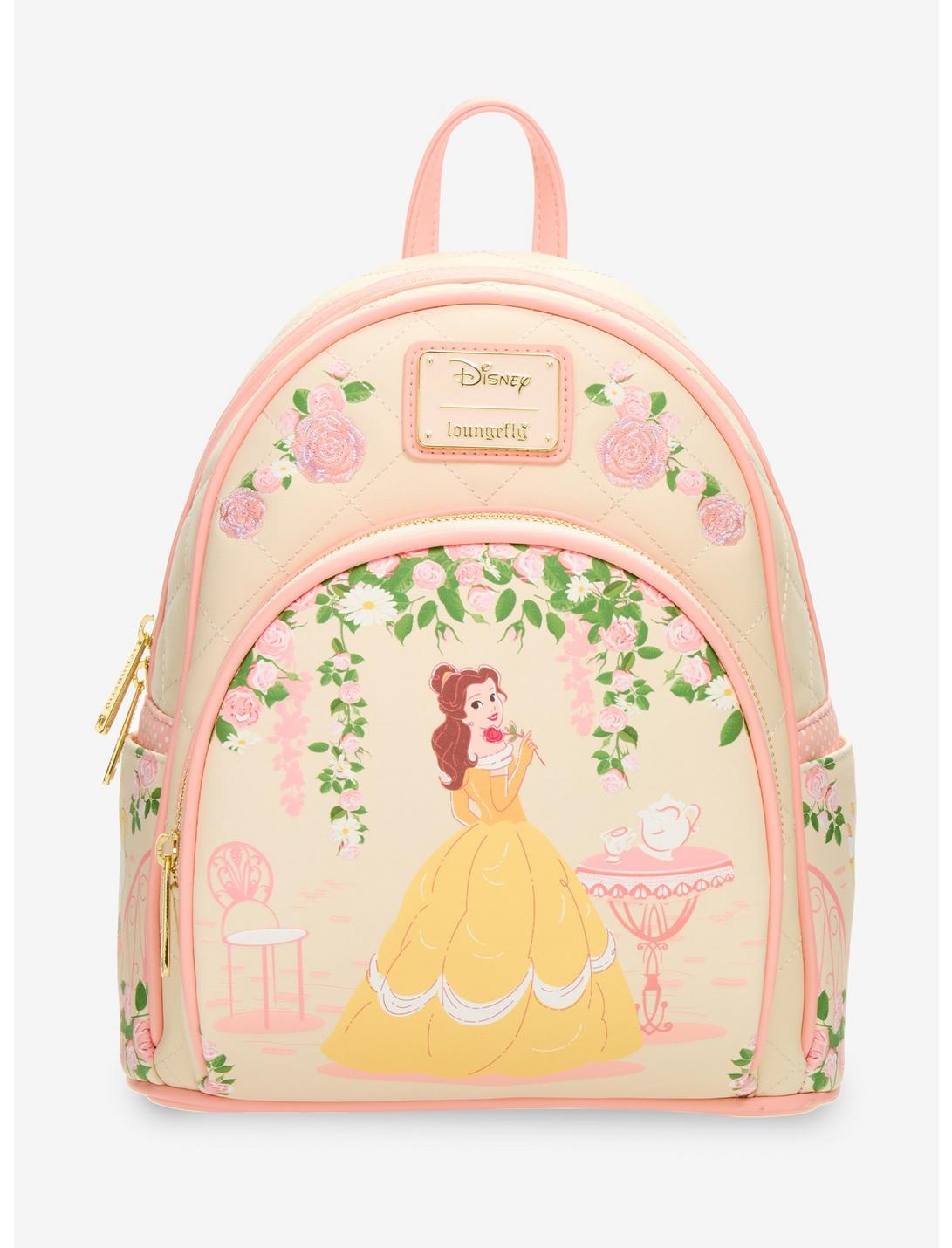Mini sac à dos Loungefly Disney La Belle et la Bête Belle matelassé – vue principale